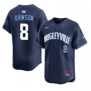 The Blue Bears Andre Dawson Navy City Connect #8 Men New Jersey 679060-544