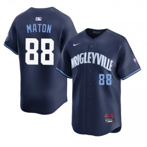 Cubbies Phil Maton Navy City Connect #88 Mens Stitched Jersey 122532-761