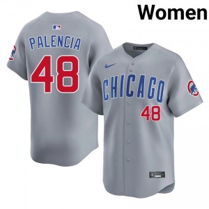 The Blue Bears Daniel Palencia Gray #48 Women's Official Jerseys 133231-866