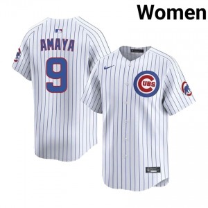Cubbies Miguel Amaya White #9 Women Limited Jersey 621430-683