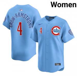 Chicago Cubbies Pete Crow-Armstrong Blue #4 Womens 2026-27 Jersey 878414-895