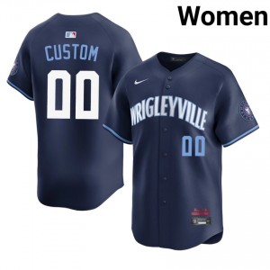 Cubbies Custom Navy City Connect #00 Women 2026 Jerseys 604581-704