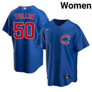 Cubs Jameson Taillon Royal #50 Womens Popular Jersey 315024-482