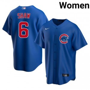 Chicago Cubs Matt Shaw Royal #6 Women Embroidery Jersey 282868-508