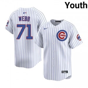 Cubs Nation Jacob Webb White #71 Youth Popular Jerseys 694703-701