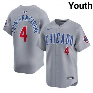 CHC Chicago Pete Crow-Armstrong Gray #4 Youth 2026-27 Jersey 338692-530
