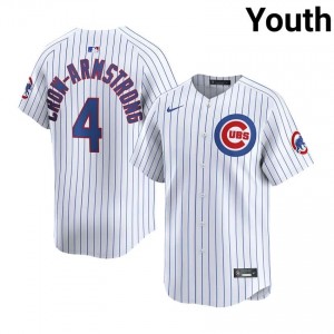 The Blue Bears Pete Crow-Armstrong White #4 Youth Game Jerseys 126360-313