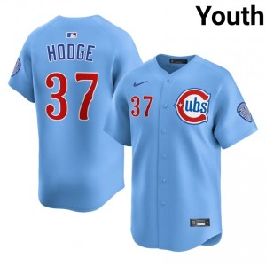 Cubbies Porter Hodge Blue #37 Youth Popular Jersey 519877-359