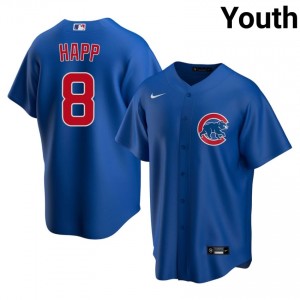Cubs Ian Happ Royal #8 Youth Replica Jersey 429265-504