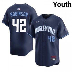 The Blue Bears Jackie Robinson Navy City Connect #42 Youth MLB Jersey 882893-239