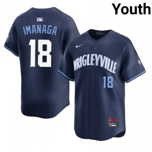 The Blue Bears Shota Imanaga Navy City Connect #18 Youth Authentic Jersey 899546-112